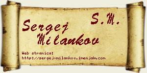 Sergej Milankov vizit kartica